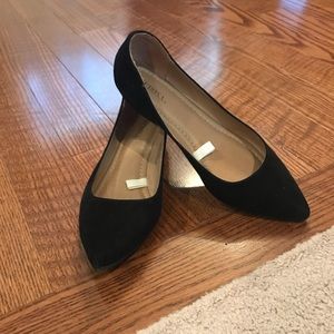Merona Black Velvet Flats w/ tiny heel